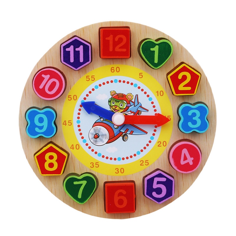 Learning Clock Kids Wooden Toy